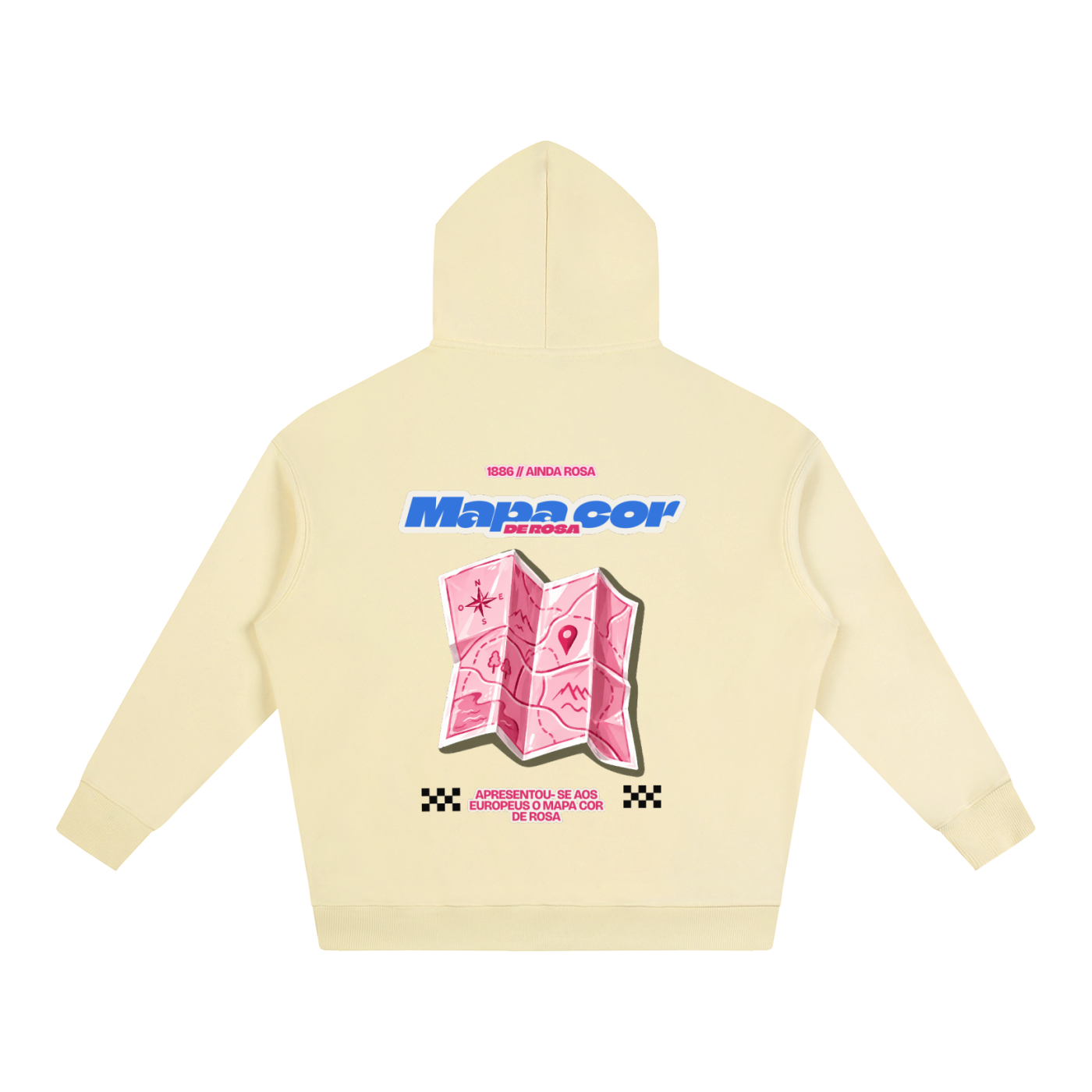 Mapa cor de rosa - Hoodie