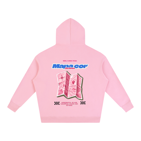 Mapa cor de rosa - Hoodie