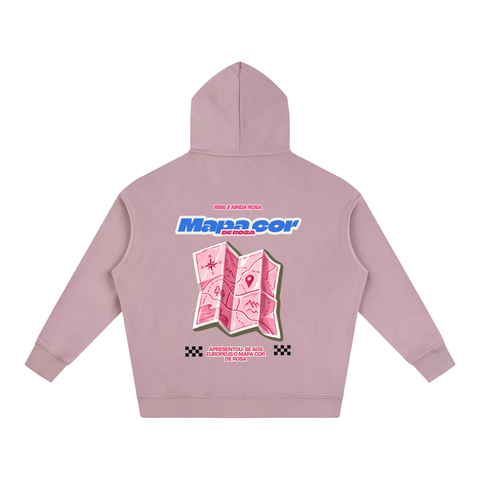 Mapa cor de rosa - Hoodie